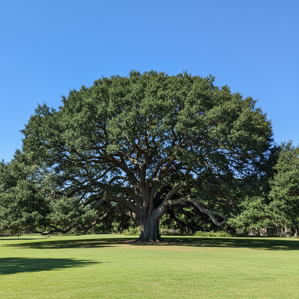 Mature oak tree